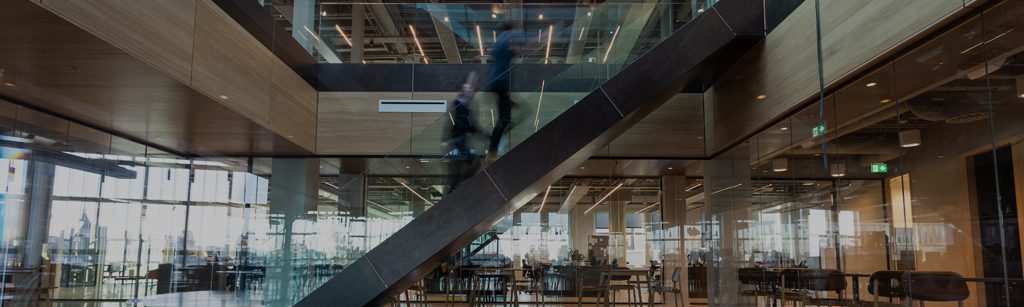 The Stairs inside of an office building