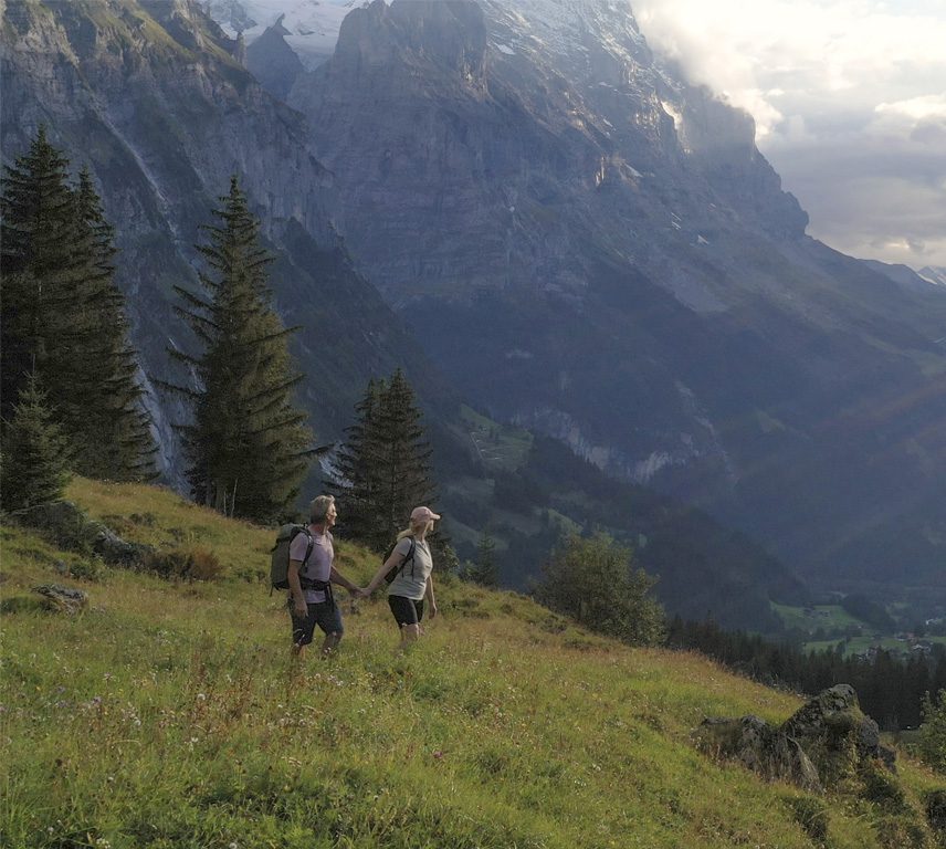 Hiking in the mountains