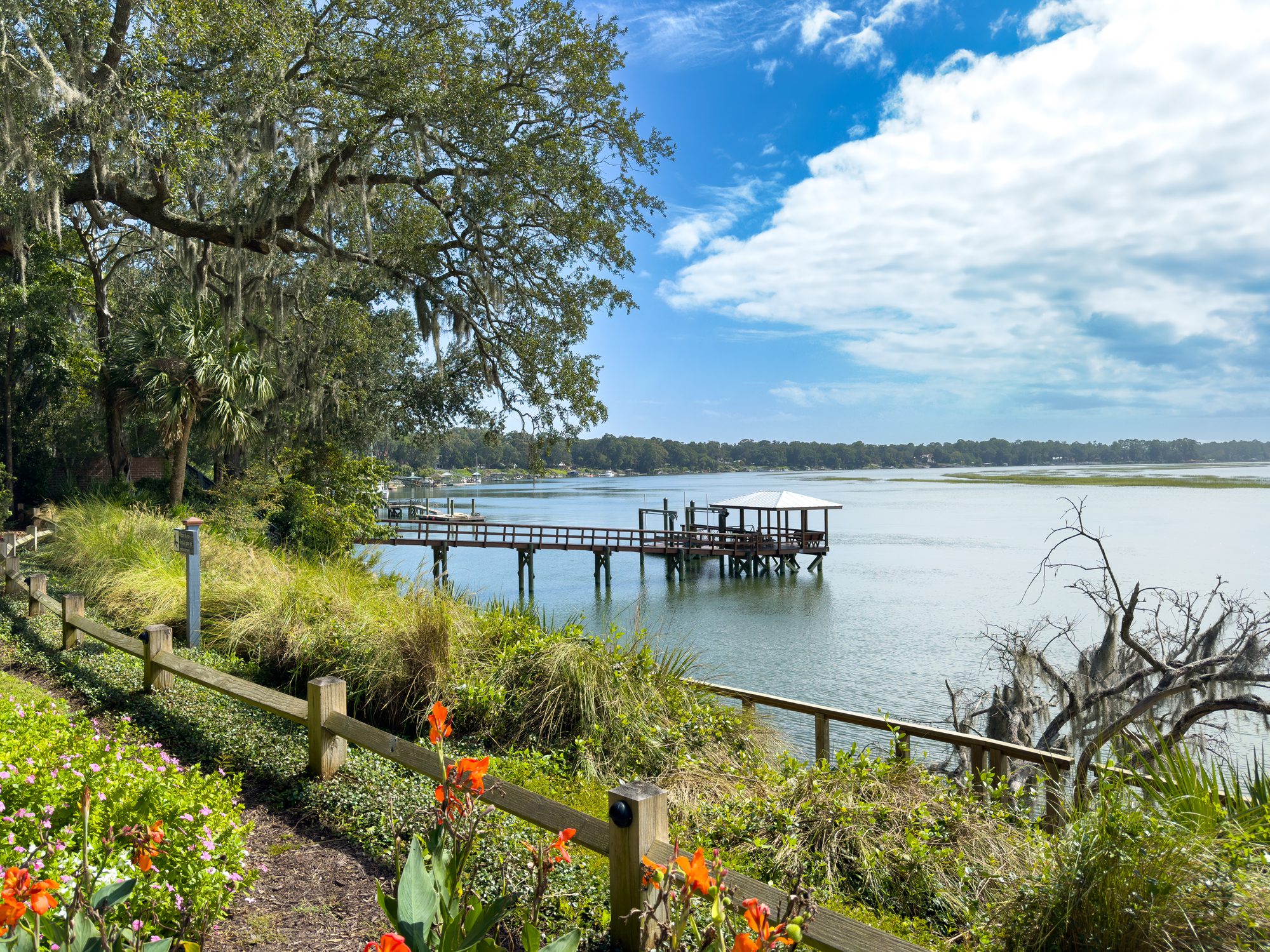 Idyllic view of the May River, Bluffton, SC